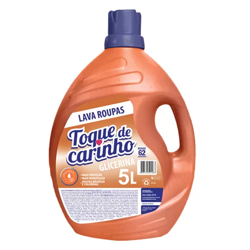 Lava roupa líquido toque de carinho glicerina 5l