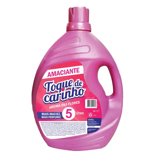 Amaciante toque de carinho 5l rosa