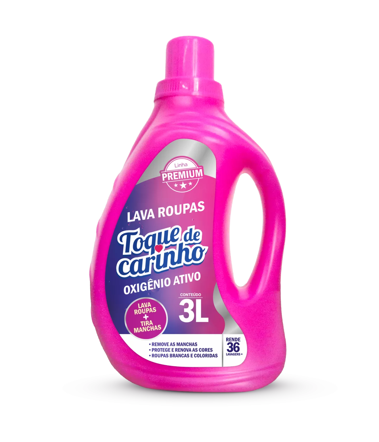 Lava roupas pink oxigênio ativo