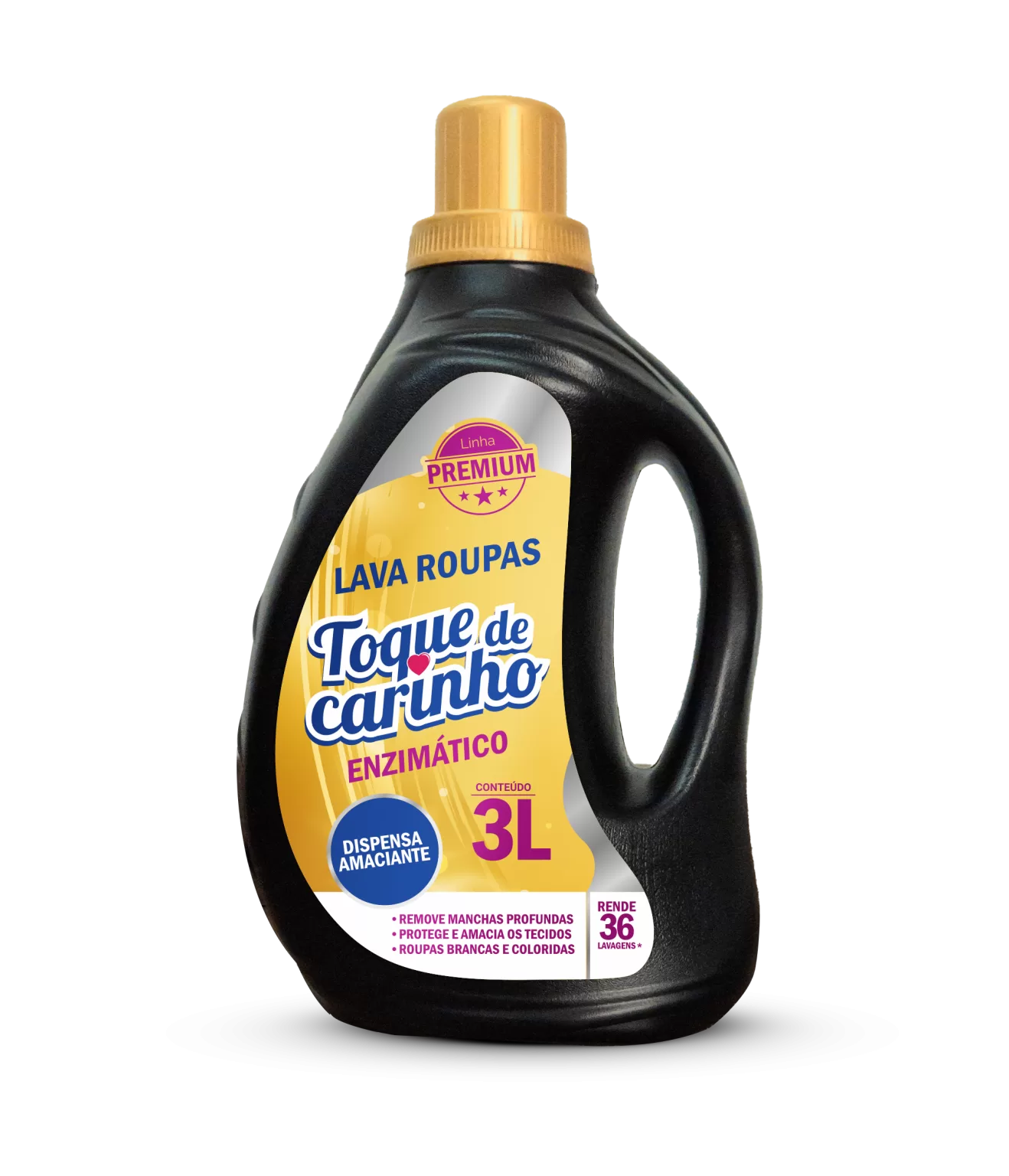 Lava roupa líquido black enzimático 3l