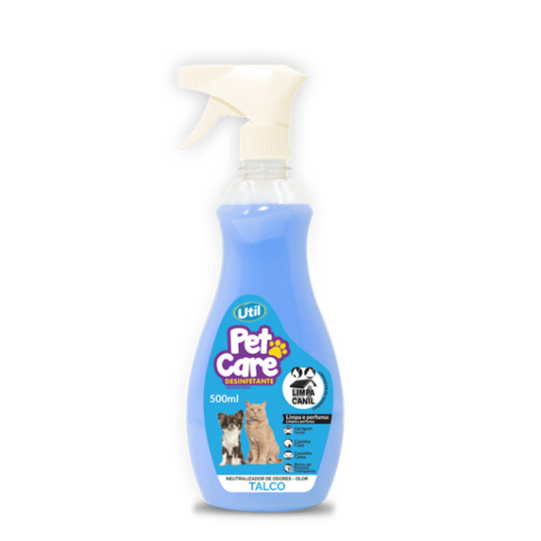 Eliminador de odores desinfetante pet care Útil gatilho talco 500ml