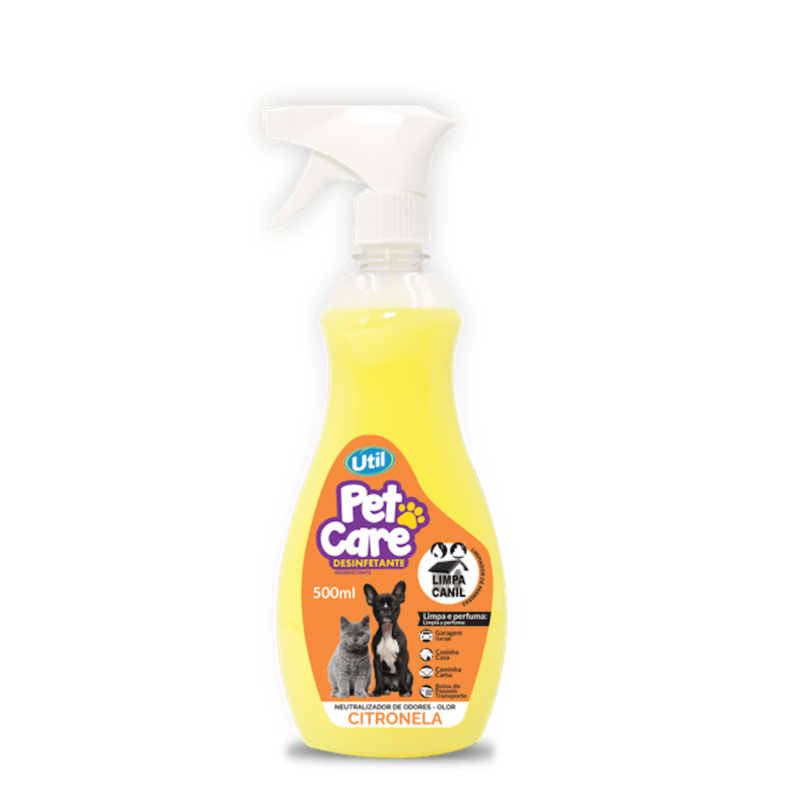 Eliminador de odores desinfetante pet care Útil gatilho citronela 500ml