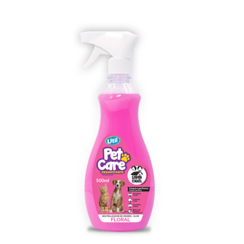 Eliminador de odores desinfetante pet care Útil gatilho floral 500ml